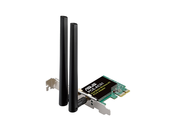 Adaptador Wi-Fi ASUS AC750 Dual-band PCI-E — PCI-E | PCE-AC51 | 433 Mpbs