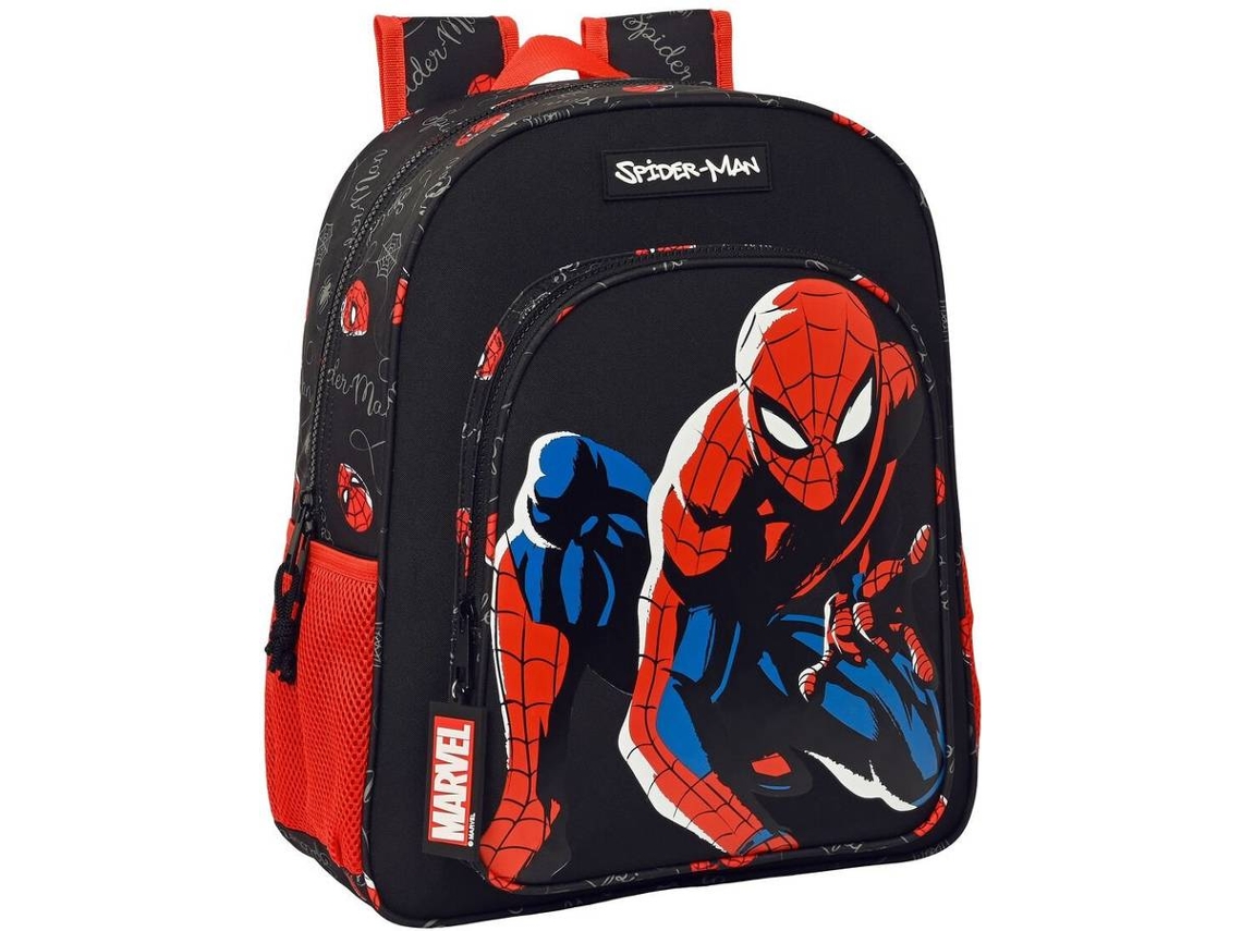 Mochila Spiderman Gray Espalda 12p 38220 Color Multicolor Diseño De La Tela Estampado