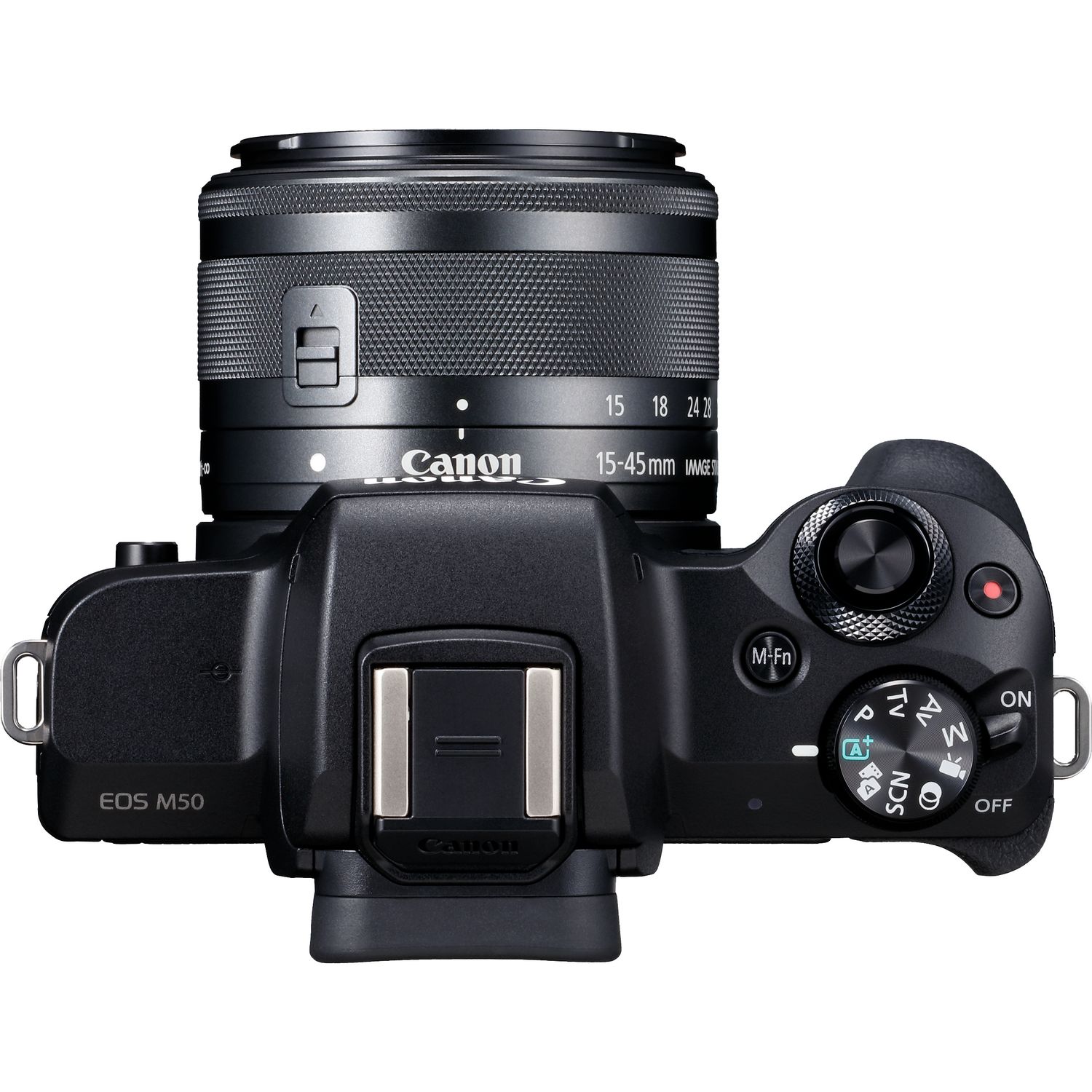 Cámara Mirrorless CANON M50+EF-M 15-45MM IS (Negro - 24.1 MP - Sensor: APS-C - ISO: 100 a 6400)