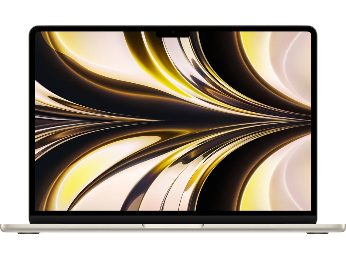 MacBook Air APPLE Luz de las Estrellas (13'' - Apple M2 8-Core - RAM: 16 GB - 256 GB - GPU 8-Core)