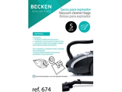 Bolsas para aspirador BECKEN REFª674 (5 unidades)