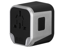 Adaptador Viaje Universal 2x USB SBS Negro