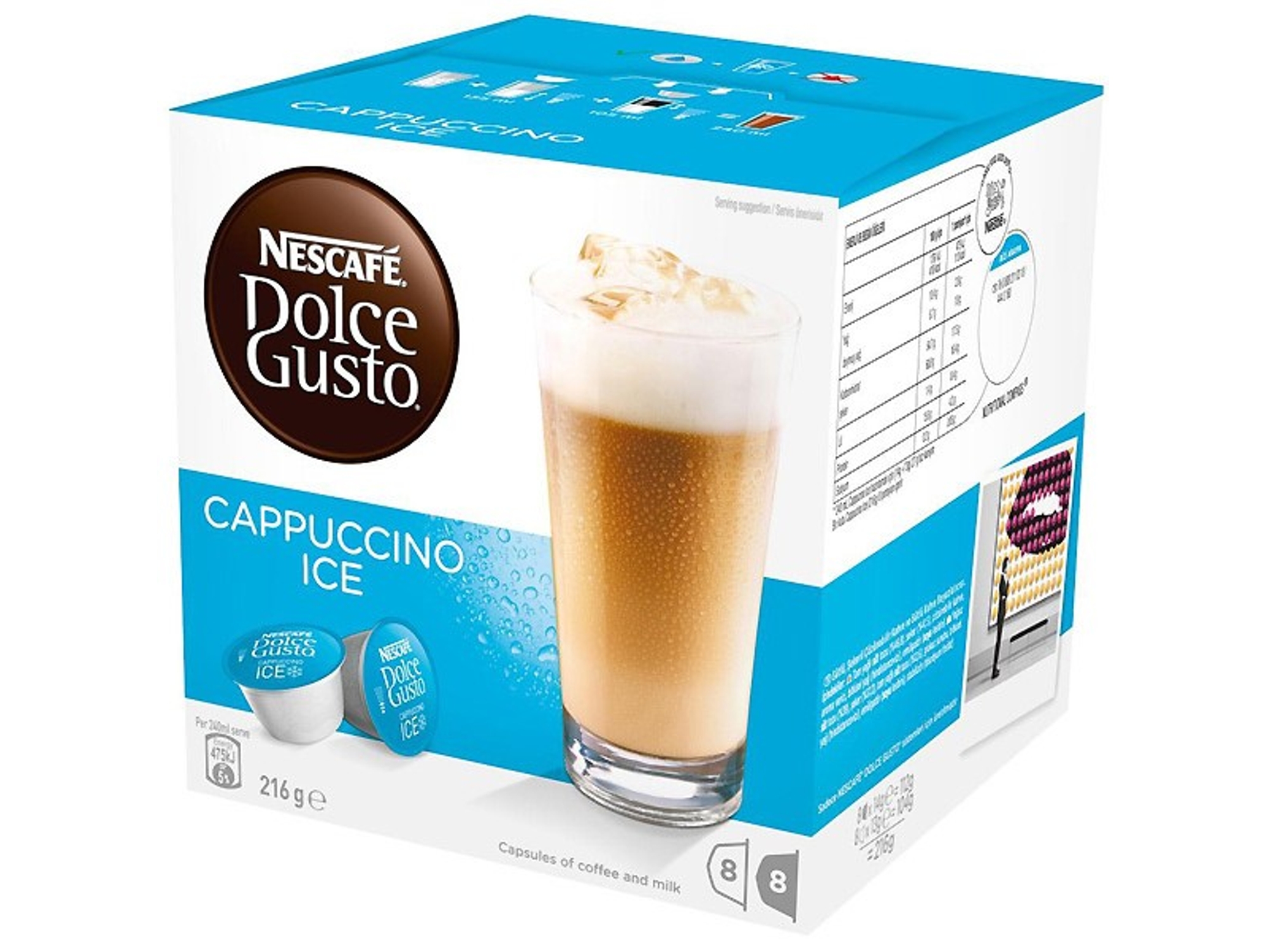 Cápsulas Café DOLCE GUSTO Cappuccino Ice