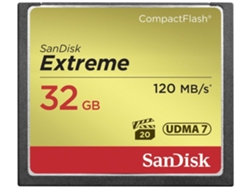 Tarjeta de memoria Compact Flash Extreme SANDISK 32 GB  120 MB/S