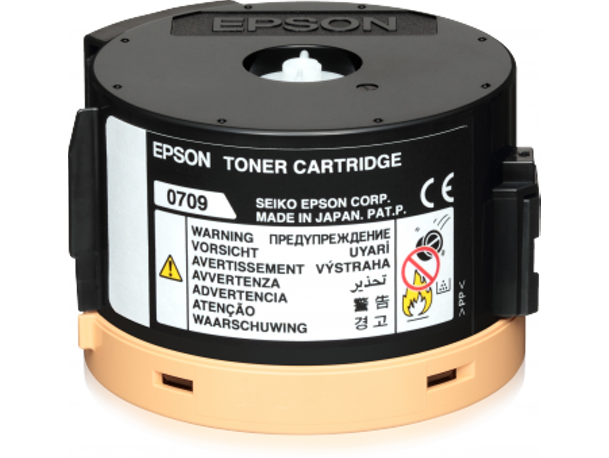 Cartucho de Tóner Original EPSON negro, 1 x Negro, S050709, 2.500 Páginas, C13S050709