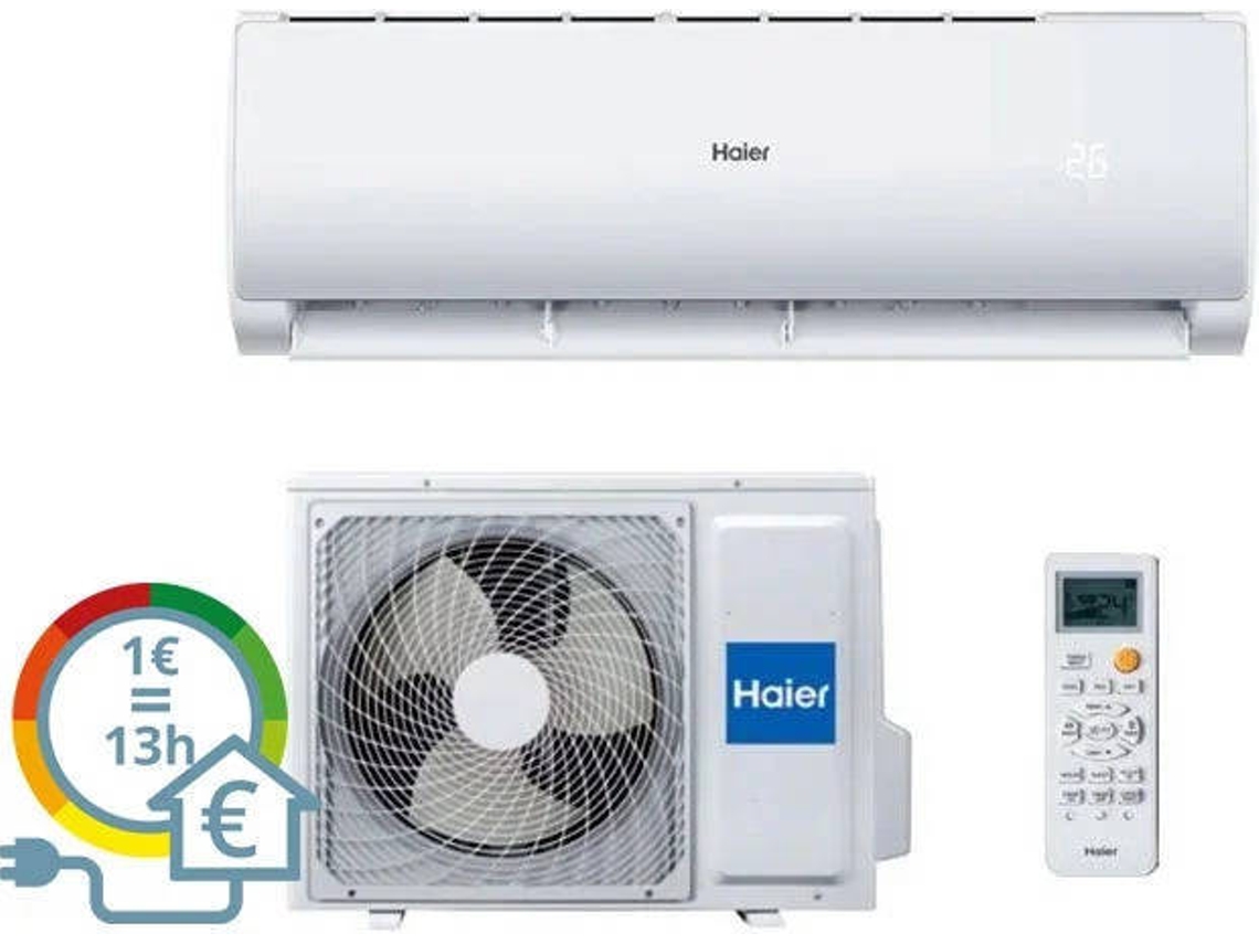 Aire Acondicionado HAIER TIDE PLUS 12 WIFI (30 m²b - 12000 BTU - Blanco)
