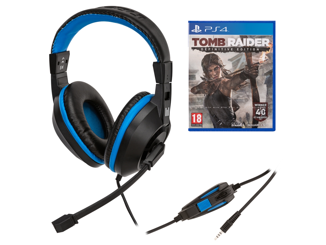 Pack Juego PS4 Tomb Raider + Auriculares Gaming INDECA (Multiplataforma)
