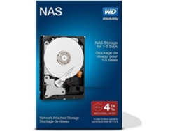 Disco HDD Interno WESTERN DIGITAL Red Network (4 TB - SATA - 5400 RPM)