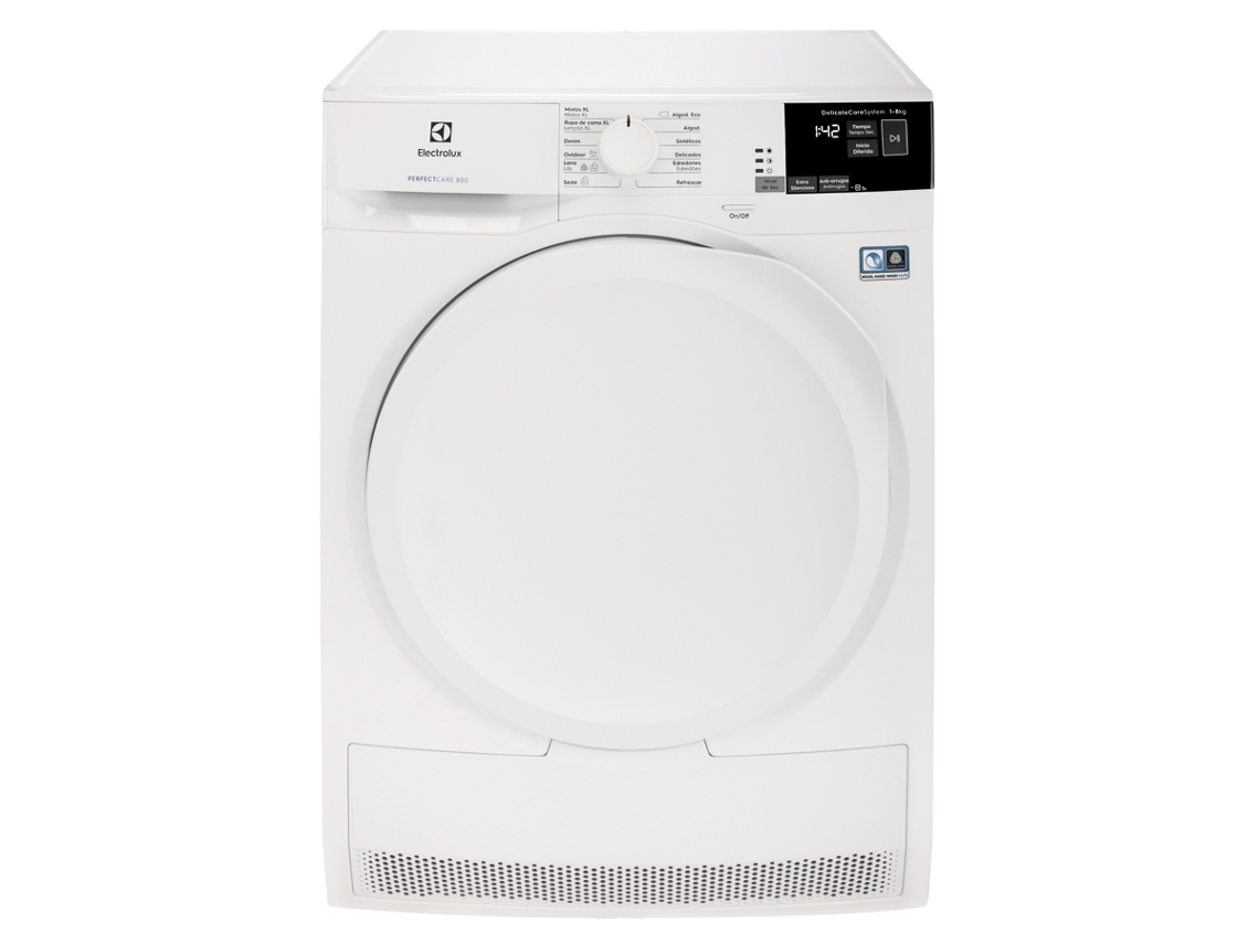 Secadora ELECTROLUX EW8H4851IB (8 kg - Bomba de Calor - Blanco)
