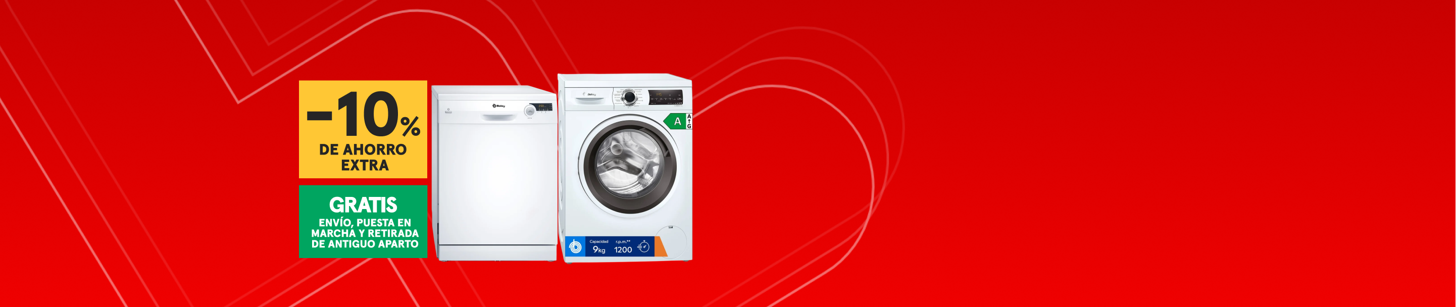 10% de ahorro extra en electrodomésticos Balay