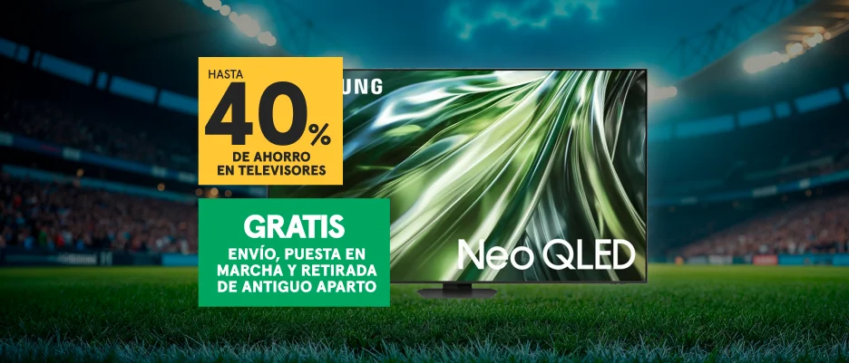 Hasta 40% de ahorro en televisores XXL, OLED, RBG MiniLED y mucho más