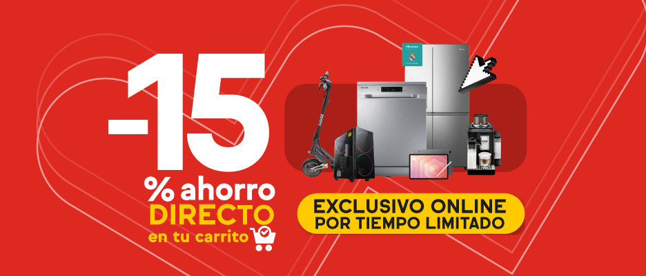 -15% de ahorro directo en carrito en miles de productos