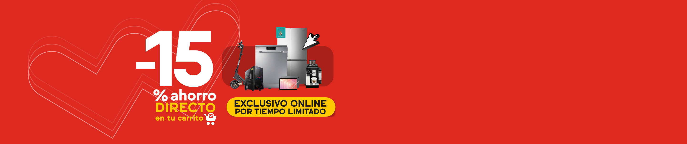 -15% de ahorro directo en carrito en miles de productos