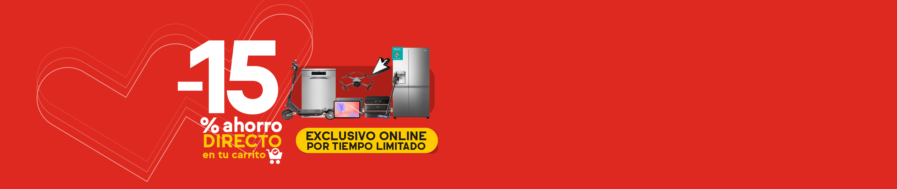 -15% de ahorro directo en carrito en miles de productos