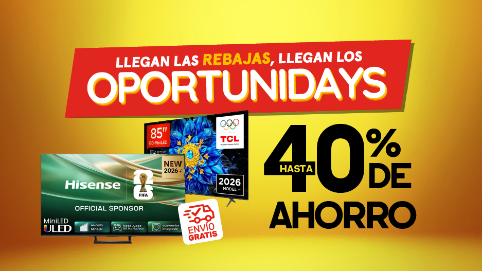 Oportunidays - Hasta 40% de ahorro en televisores