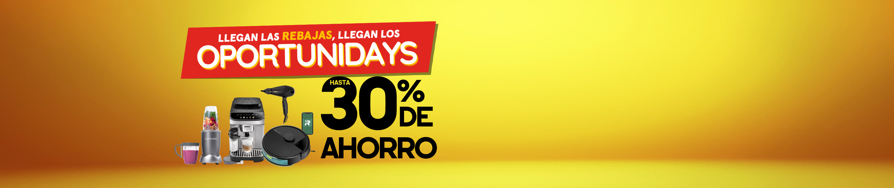 Oportunidays - Hasta 30% de ahorro en cafeteras, nutrición, cuidado personal y aspiración