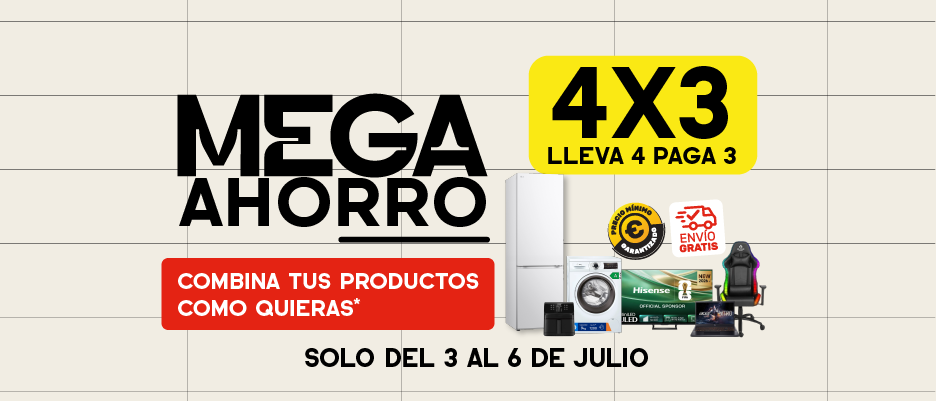 Mega Ahorro - Lleva 4 productos que quieras y paga solo 3
