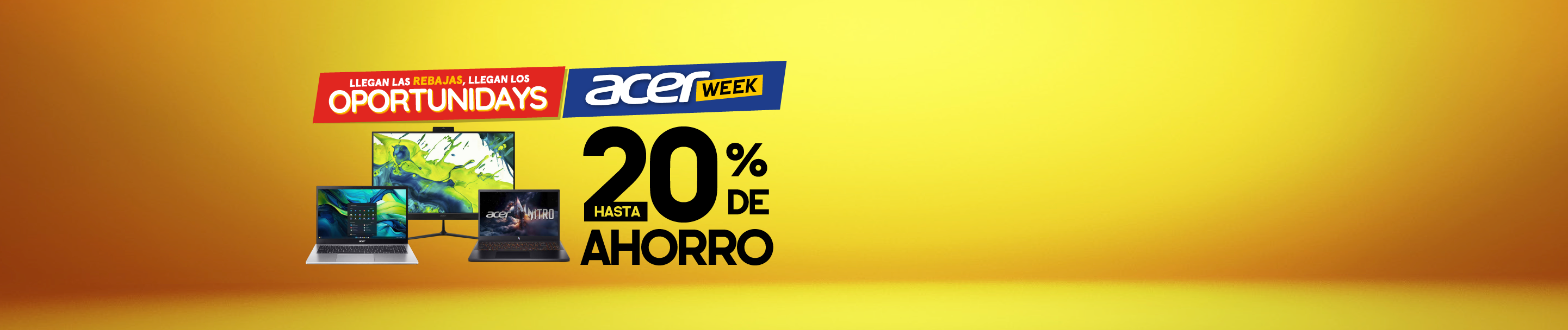 Acer Week - 20% o más en productos ordenadores Acer