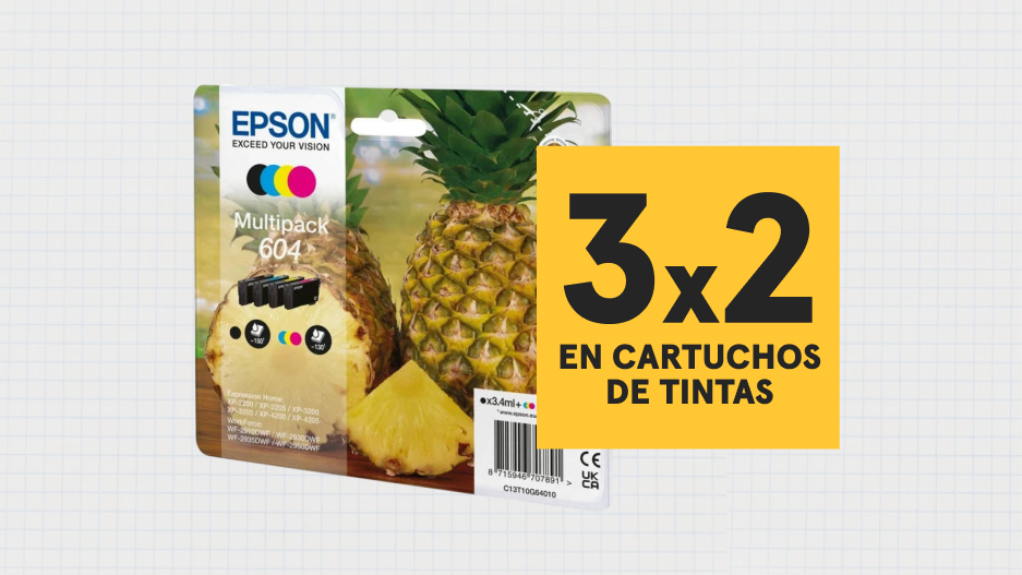 3x2 en TODOS los cartuchos de tinta EPSON