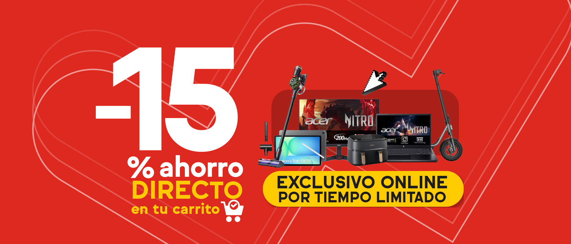 -15% de ahorro extra directo en carrito