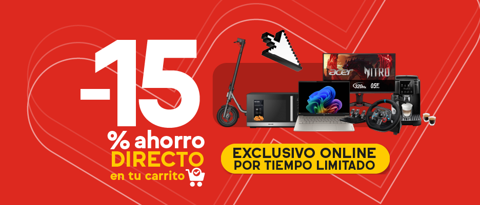 -15% de ahorro extra directo en carrito