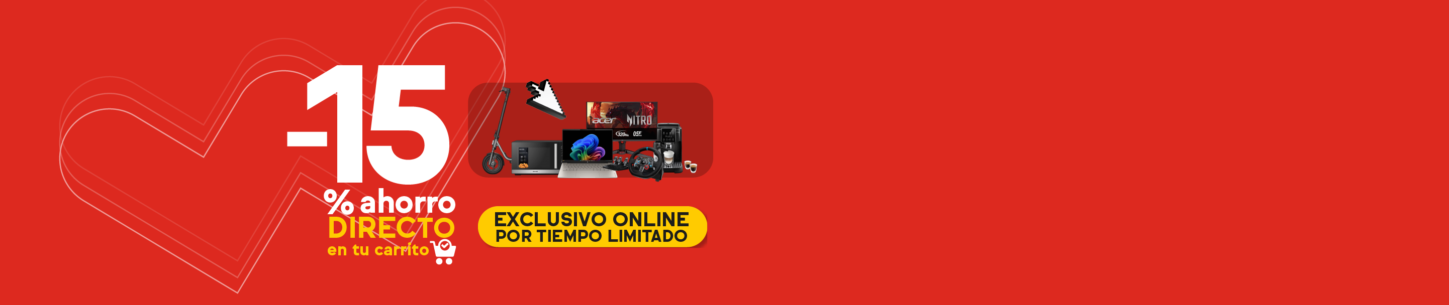 -15% de ahorro extra directo en carrito