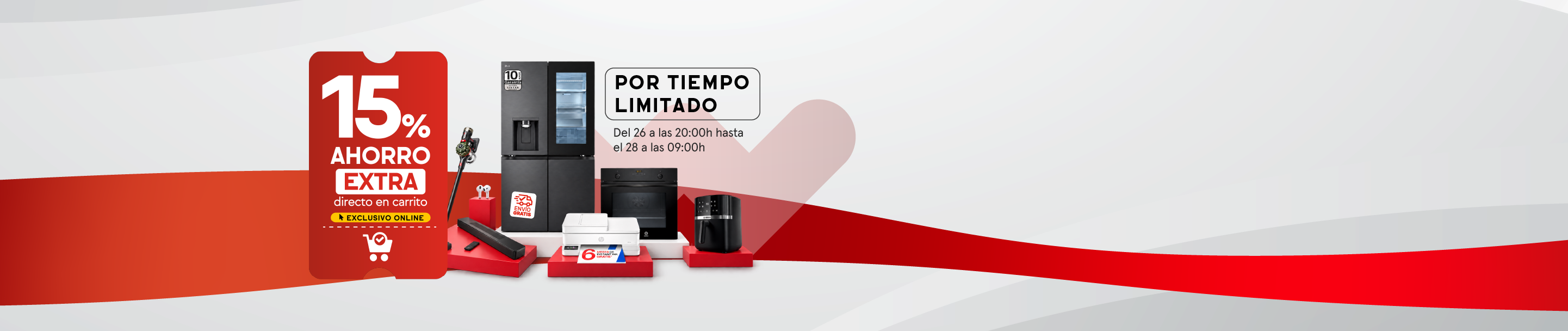 -15% de ahorro extra directo en carrito