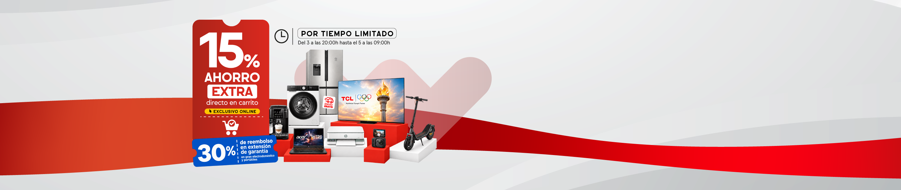 -15% de ahorro extra directo en carrito