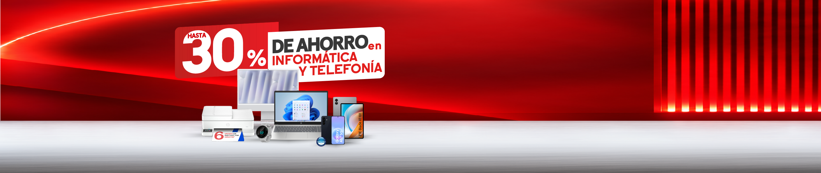 Hasta el 30% de ahorro en portátiles, smartphone, tablets, smartwatches y mucho más