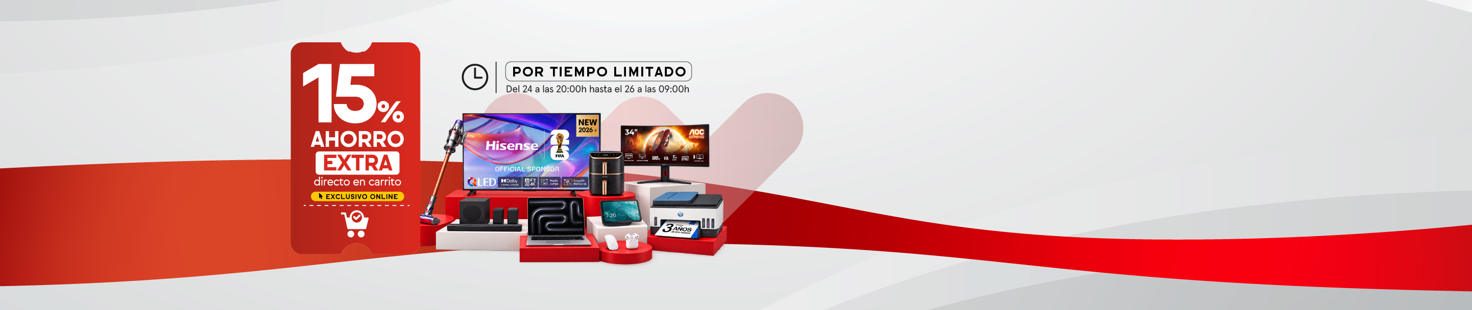 -15% de ahorro extra directo en carrito